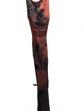 Y2K Je matadi silk beaded  Whimsigoth formal evening gown